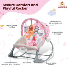 Manual Rocker For Newborns to Toddlers: Comfort, Safety, and Entertainment (0-24 Months, 18kg)