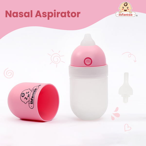 Infantso Manual Nasal Aspirator (Bulb Snot Sucker), Soft Silicone Nose Cleaner For Infants, Mucus Sucker Nasal Cleaner For Congestion & Cold Relief (Made In Taiwan)