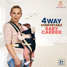 Infantso 4-Way Ergonomic Baby Carrier: Comfortable, Breathable, & Adjustable for 03-24 Months