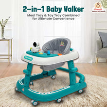 Infantso Space Race Multifunctional Premium Baby Walker: 2-in-1 Foldable Baby Walker with 4-Gear Height Adjustment and Astronaut Toys for Babies 6-24 Months