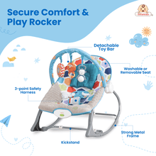 Manual Rocker For Newborns to Toddlers: Comfort, Safety, and Entertainment (0-24 Months, 18kg)