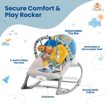 Manual Rocker For Newborns to Toddlers: Comfort, Safety, and Entertainment (0-24 Months, 18kg)