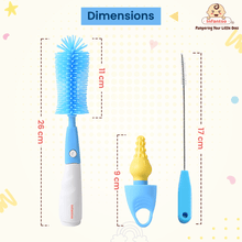 Infantso 3-in-1 Silicone Bottle Cleaning Brush: Deep Clean Baby Bottle, Nipples, and Straws