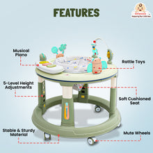 Infantso Roll & Stroll Activity Center & Baby Walker - 5 Heights Adjustments & 360° Rotation (6-24 Months)