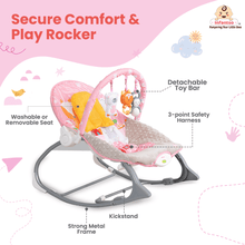 Manual Rocker For Newborns to Toddlers: Comfort, Safety, and Entertainment (0-24 Months, 18kg)