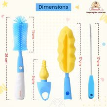 Infantso 4-in-1 Silicone Bottle Cleaning Brush: Deep Clean Baby Bottles, Nipples, and Straws