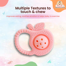 Rattle Silicone Teether | BPA-Free Teether, Teething Relief, Baby Teether Silicone, Teething Toy, Sensory Toy, Gum Massager for 4+ months | Teether for baby