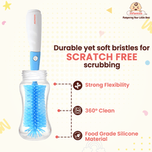 Infantso 3-in-1 Silicone Bottle Cleaning Brush: Deep Clean Baby Bottle, Nipples, and Straws