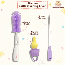 Infantso 3-in-1 Silicone Bottle Cleaning Brush: Deep Clean Baby Bottle, Nipples, and Straws