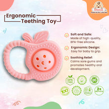 Rattle Silicone Teether | BPA-Free Teether, Teething Relief, Baby Teether Silicone, Teething Toy, Sensory Toy, Gum Massager for 4+ months | Teether for baby