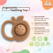 Rattle Silicone Teether | BPA-Free Teether, Teething Relief, Baby Teether Silicone, Teething Toy, Sensory Toy, Gum Massager for 4+ months | Teether for baby