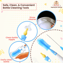 Infantso 3-in-1 Silicone Bottle Cleaning Brush: Deep Clean Baby Bottle, Nipples, and Straws