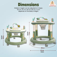 Infantso Roll & Stroll Activity Center & Baby Walker - 5 Heights Adjustments & 360° Rotation (6-24 Months)