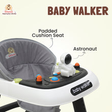 Infantso Space Race Multifunctional Premium Baby Walker: 2-in-1 Foldable Baby Walker with 4-Gear Height Adjustment and Astronaut Toys for Babies 6-24 Months