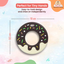 Donut Shape Silicone Teether | BPA-Free Teether, Teething Relief, Baby Teether Silicone, Teething Toy, Sensory Toy, Gum Massager for 4+ months | Teether for baby