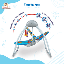 Automatic Baby Swing for Newborns, Safe & Portable