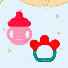 Soft Silicone Teethers Combo Offer Soothing Relief for Teething Babies (3+ months)