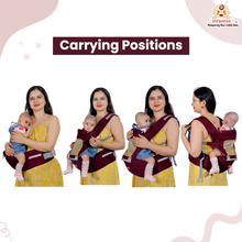 Infantso Adjustable Baby Carrier, Hip Seat Baby Carrier with 4 Carry Positions for 03 to 24 Months