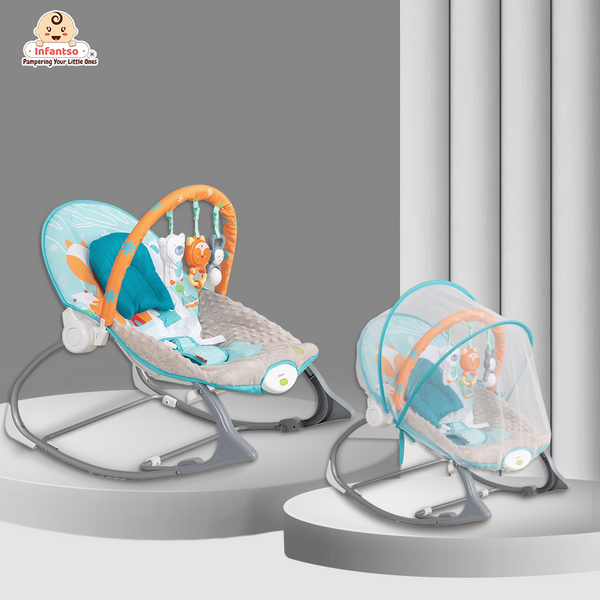 Manual Rocker For Newborns to Toddlers: Comfort, Safety, and Entertainment (0-24 Months, 18kg)