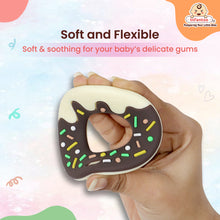 Donut Shape Silicone Teether | BPA-Free Teether, Teething Relief, Baby Teether Silicone, Teething Toy, Sensory Toy, Gum Massager for 4+ months | Teether for baby